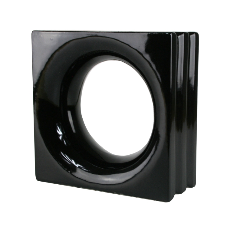 Pustak ceramiczny Loop Black 19x19x8 cm czarny Style'n Art Glasspol.jpg