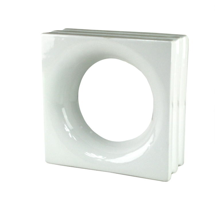 Pustak ceramiczny Loop White 19x19x8 cm biały Style'n Art Glasspol.jpg