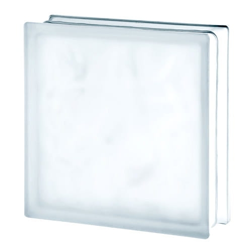 Luksfery pustaki szklane WAVE NUBIO 24x24 satynowane jednostronnie LUKSFER.PL