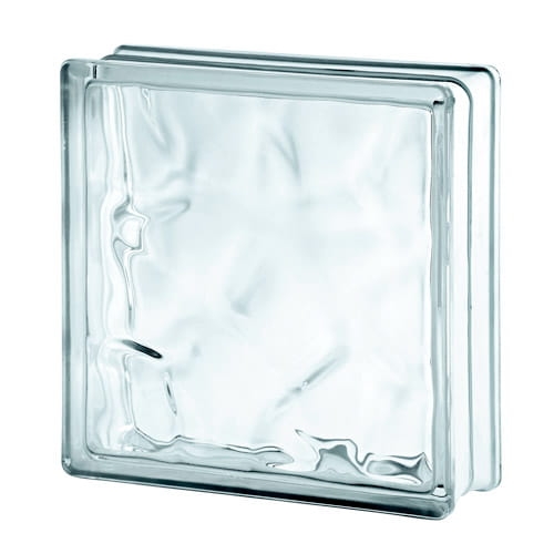 Luksfery pustaki szklane WAVE NUBIO 24x24 satynowane jednostronnie LUKSFER.PL