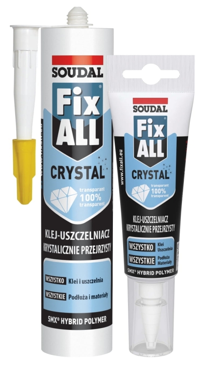 Fix All Crystal Soudal klej co cegieł szklanych