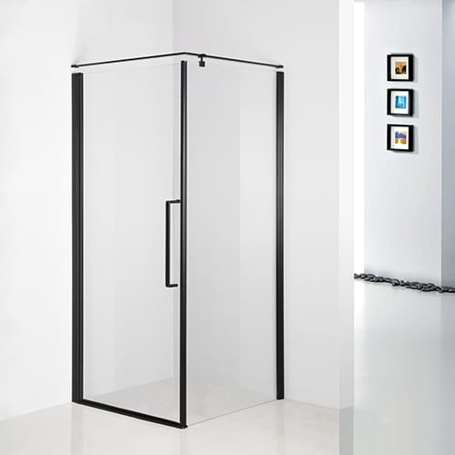 Kabina prysznicowa serii fresh line jednodrzwiowa  BK260 czarny profil.jpg