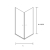 Kabina prysznicowa serii fresh line  dwudrzwiowa lustro rysunek techniczny z przodu.jpg