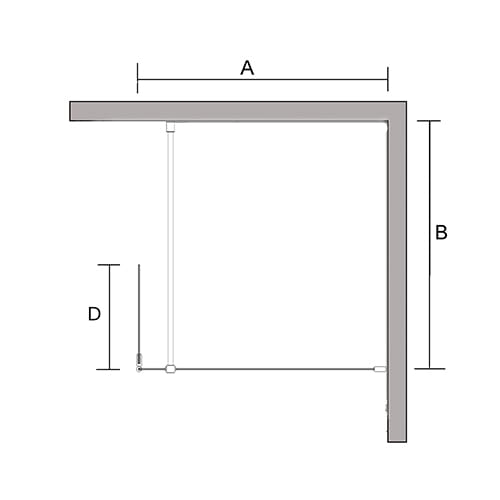 Kabina prysznicowa serii Easy in narożna BK253 rysunek techniczny z góry.jpg