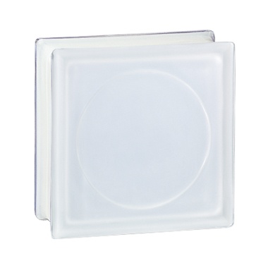 pustaki szklane 198 Transparent Round E60 EI15 SAT 1 La rochere, matowy, bezbarwny, luksfery, satynowane, glass blocks, Glasspol