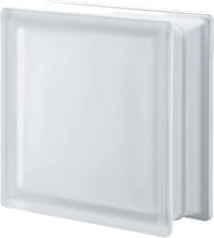 Luksfery Q19 neutro T sat Seves Design, luksfer matowy, satynowany jednostronnie, pustak szklany gładki, czysty, Glasspol