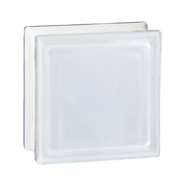 Pustak szklany 198 Transparent E60 EI15 satynowany jednostronnie La Rochere, Luksfer matowy, gładki ognioodporny, glass block, Glasspol